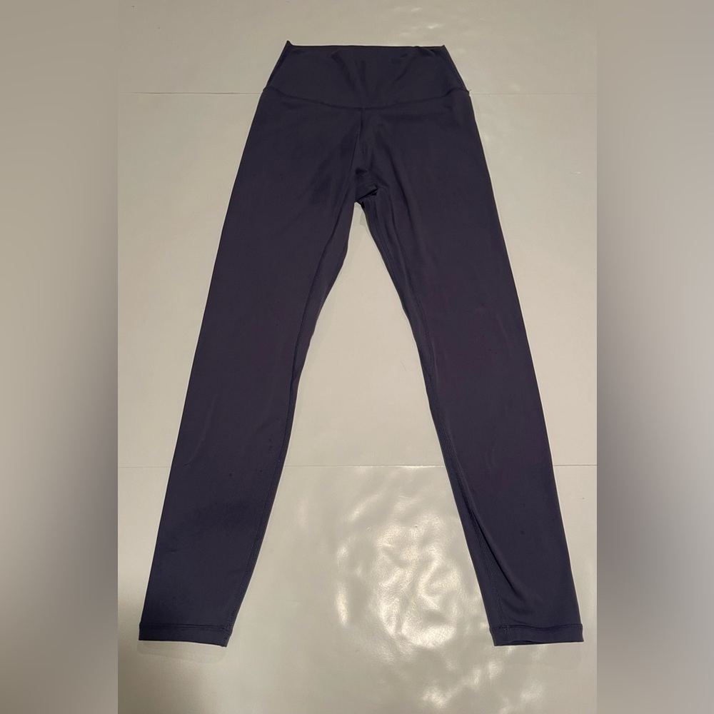 Deep Indigo Leggings with Smooth Matte Finish and Thick Waistband